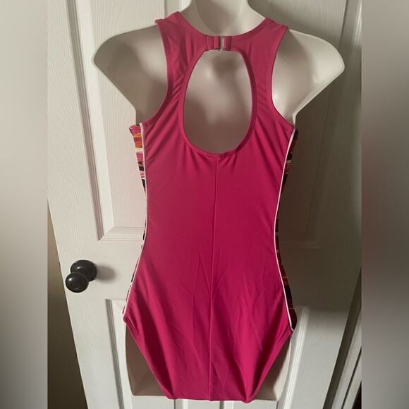 Catalina women’s one piece pink swimsuit size medium - Picture 3 of 7